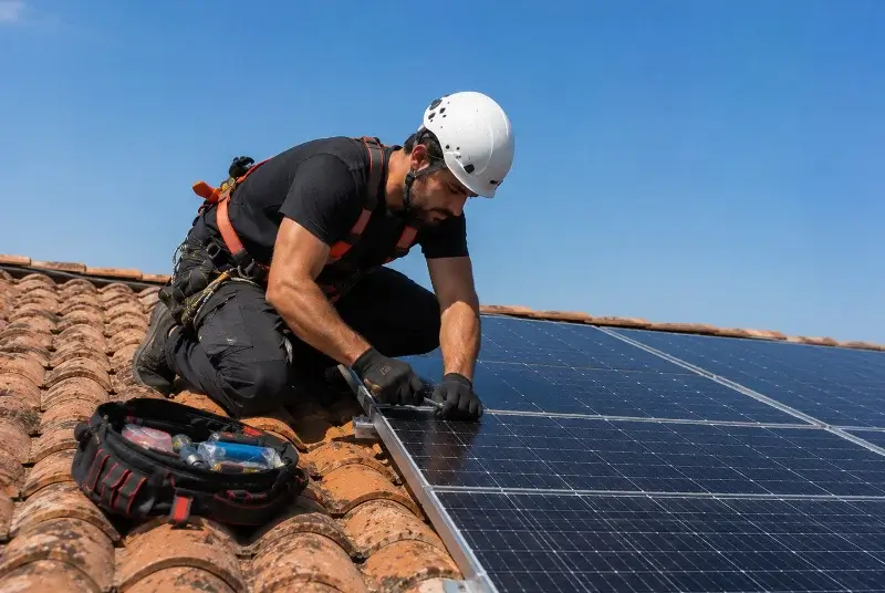 Maintenance et monitoring de panneaux solaires à Sainte-Cécile