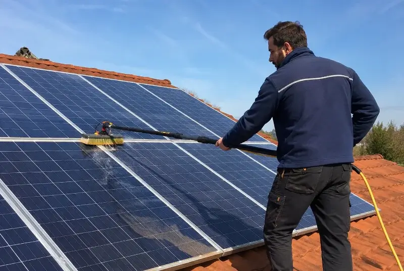 Nettoyage et entretien de panneaux solaires à Sainte-Cécile