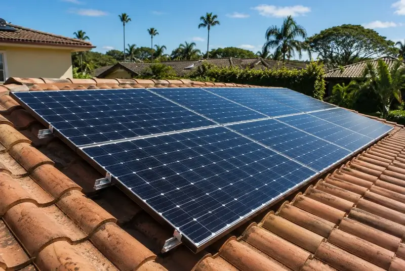 Installation de panneaux solaires à Sainte-Cécile